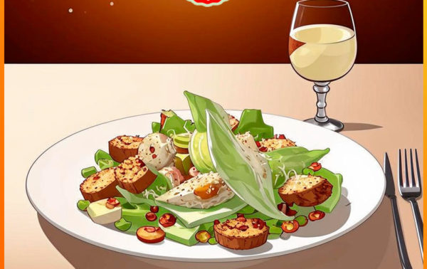 Салат «Цезарь с курицей»