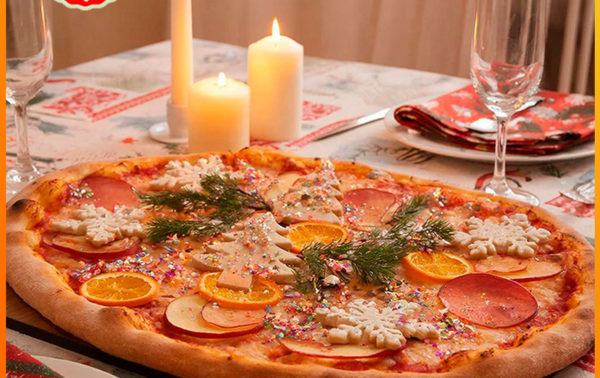 Пицца новогодняя — праздничный рецепт